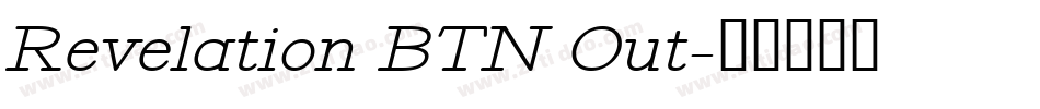 Revelation BTN Out字体转换